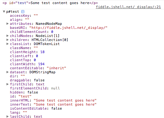 Difference between console.log and console.dir